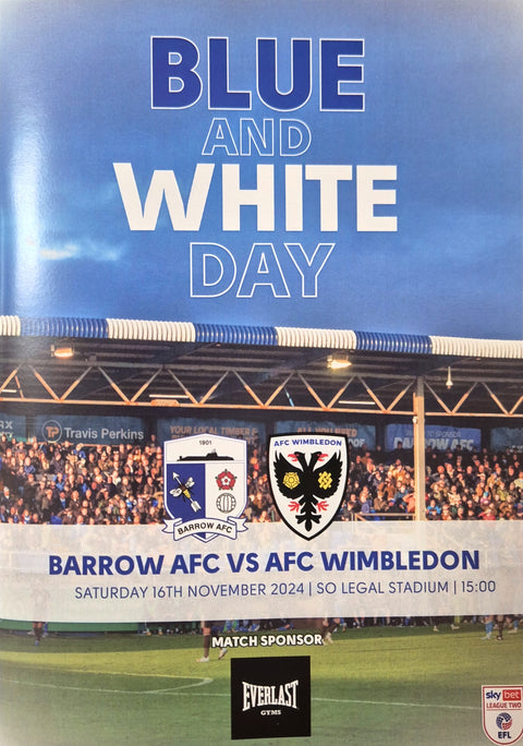 AFC Wimbledon Programme