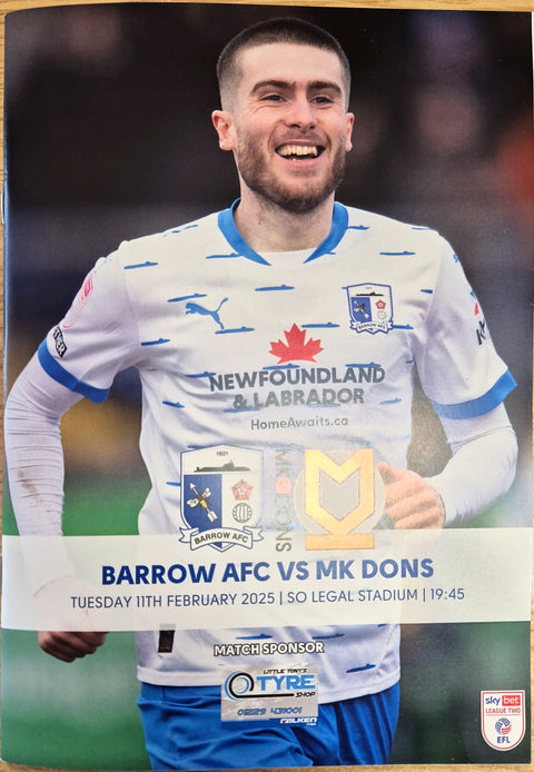 MK Dons Feb Programme