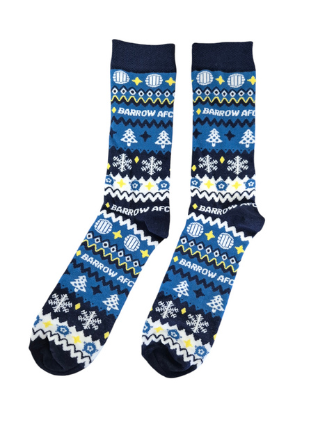 Barrow AFC Christmas Socks